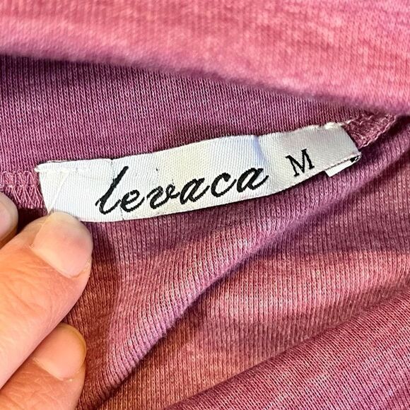 Levaca Button Cowl Neck Front Pocket Tunic Medium - Picture 7 of 9